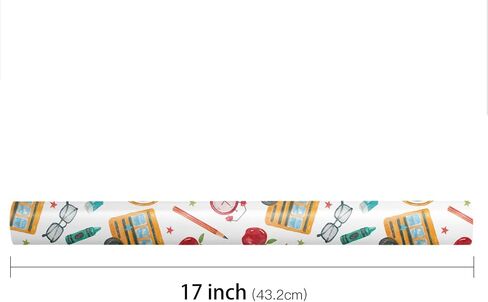 LeZakaa Teachers' Appreciation Wrapping Paper Roll - Thank you, Teacher Lettering for Teacher, for Holiday Party, Classroom Decor, Back-to-school - 17 inches x 16.4 Feet (23.2 sq.ft.) in Saudi Arabia