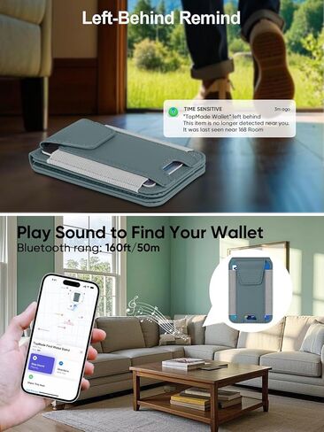 TopMade for Magsafe Wallet, Works with Apple Find My, Strongest Magnetic Wallet for iPhone 16/15/14/13/12 Series, for iPhone Wallet with Adjustable Stand, 9 Cards Holder, RFID Blocking, Black in Kuwait