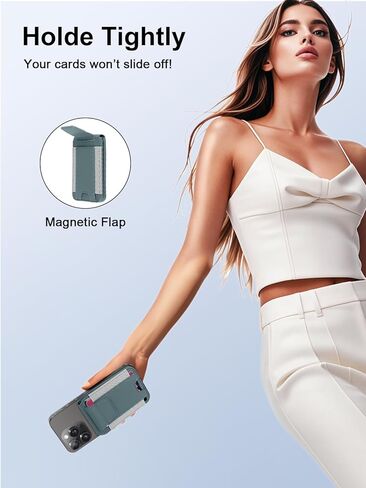 TopMade for Magsafe Wallet, Works with Apple Find My, Strongest Magnetic Wallet for iPhone 16/15/14/13/12 Series, for iPhone Wallet with Adjustable Stand, 9 Cards Holder, RFID Blocking, Black in Kuwait