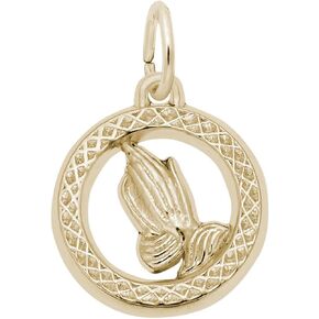 Sterling Silver Praying Hands Charm in Saudi Arabia