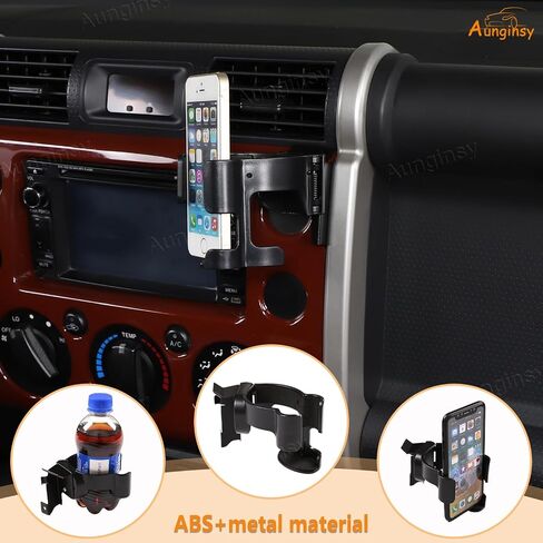 Car Phone Mount Fit Toyot@a FJ Cruiser 2007-2021 Car Center Console Air Outlet Cell Phone Holder Mount Dash Clip Dash Panel Cell Phone Holder Handsfree Air Vent Phone Stand for All Mobile Phones in Saudi Arabia