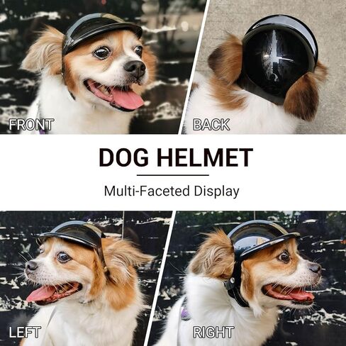 Small Dog Helmet with Ear Holes - Adjustable, Lightweight, Sturdy Pink Pet Helmet for Outdoor Activities in Saudi Arabia