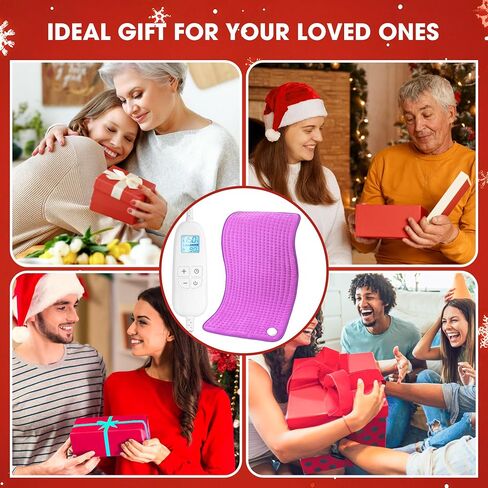 FluffyWarmth Electric Heating Pad for Back, Extra Large 17''x 33'' XXXL for Full Body,Menstrual Period Cramps,Neck Shoulder Back Pain Relief, 6 Heat Settings 3 Timers Heating Pad, Gifts for Women Men in Saudi Arabia