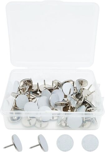 50 pcs Reflective Tacks for Trail Marking, Reflective Trail Markers Reflective Thumb Tacks Glow in The Dark Tacks for Hunting Hiking Camping Outdoor Survival with Clear Box (Mixed Crackle Colors) in Kuwait