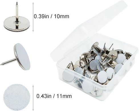 50 pcs Reflective Tacks for Trail Marking, Reflective Trail Markers Reflective Thumb Tacks Glow in The Dark Tacks for Hunting Hiking Camping Outdoor Survival with Clear Box (Mixed Crackle Colors) in Kuwait