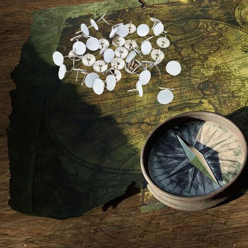 50 pcs Reflective Tacks for Trail Marking, Reflective Trail Markers Reflective Thumb Tacks Glow in The Dark Tacks for Hunting Hiking Camping Outdoor Survival with Clear Box (Mixed Crackle Colors) in Kuwait