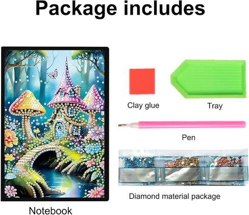 JISHSHAY Diamond Art Notebook Journal Diamond Painting Note Book Gem Art Sketchbook Gem Painting Blank Notebook Mosaic Kits for Adults Diary with Special Shape 14.5×21cm/5.7×8.26in Sea Turtle in Saudi Arabia