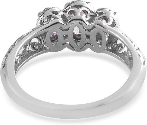 Shop LC تسليم Joy Aquamarine Ring Sterling Silver Platinum Plating - Birthstone Promise Ring لها - هدايا عيد ميلاد الذكرى السنوية للنساء - 9 in Kuwait