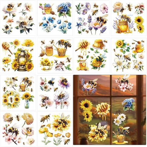 12 Sheets Vintage Floral Rub on Transfer for Window Flower Clock Bird Rub on Transfer Memories of Paris Furniture Stickers Decal for DIY Scrapbook Wood Glass Home Decor 5.5 x 5.5 Inch in Saudi Arabia
