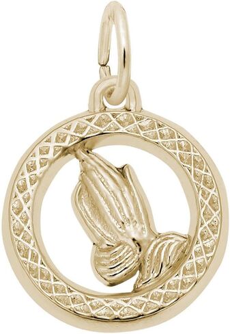 Sterling Silver Praying Hands Charm in Saudi Arabia
