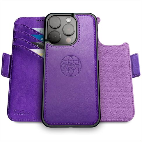 Dreem Real Leather Magnetic Detachable Wallet Case for iPhone 17 Pro in Saudi Arabia