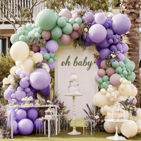 Balloon Garland Arch Kit Yellow Blush White Sand Brown Balloons Double Stuffed Mustard Yellow Different Sizes For Neutral Baby Shower Wedding Birthday Fall Party Decorations in Kuwait