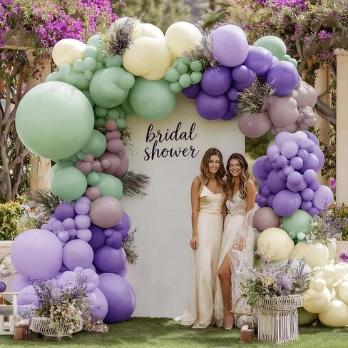 Balloon Garland Arch Kit Yellow Blush White Sand Brown Balloons Double Stuffed Mustard Yellow Different Sizes For Neutral Baby Shower Wedding Birthday Fall Party Decorations in Kuwait