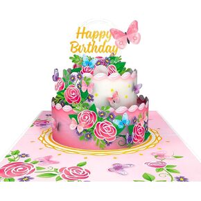 4BO Pop Up Mothers Day Cards, Cherry Blossom 3D Flower, Birthday Cards Pop Up for Women, Wife, Mom, Grandma, Cherry Tree, Bicycle Love, Anniversary Pop Up Card in Saudi Arabia