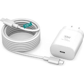 iPhone 16 15 Charger Fast Charging Type C 30W iPhone 16 15 Pro Max Charger Block 2PACK USB C 10FT Long Cable Cord for iPhone 16/16Pro Max/15/15Pro Max/15 Plus/iPad Pro Android Phone S24 S25Ultra in Saudi Arabia