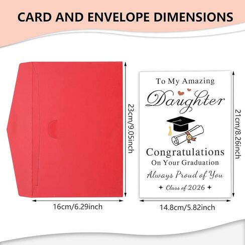FOOZDEEVAAQ Graduation Card for Men - Class of 2025 Gifts - Bulk Senior 2025 Gifts - High School & College Graduation Cards for Him in Saudi Arabia