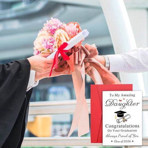 FOOZDEEVAAQ Graduation Card for Men - Class of 2025 Gifts - Bulk Senior 2025 Gifts - High School & College Graduation Cards for Him in Saudi Arabia