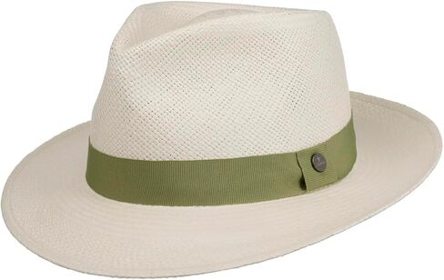 Lierys Contrast Band Panama Hat Men - Made in Ecuador in Saudi Arabia