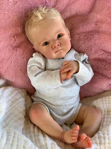 Zero Pam Lifelike Reborn Baby Dolls Girl 18 inch Realistic Reborn Dolls Soft Silicone Full Body Anatomically Correct Baby Doll with Real Hair Real Life Preemie Baby Dolls with Accessories in Kuwait