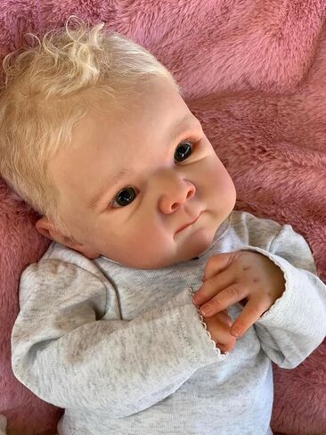 Zero Pam Lifelike Reborn Baby Dolls Girl 18 inch Realistic Reborn Dolls Soft Silicone Full Body Anatomically Correct Baby Doll with Real Hair Real Life Preemie Baby Dolls with Accessories in Kuwait