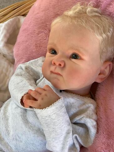 Zero Pam Lifelike Reborn Baby Dolls Girl 18 inch Realistic Reborn Dolls Soft Silicone Full Body Anatomically Correct Baby Doll with Real Hair Real Life Preemie Baby Dolls with Accessories in Kuwait