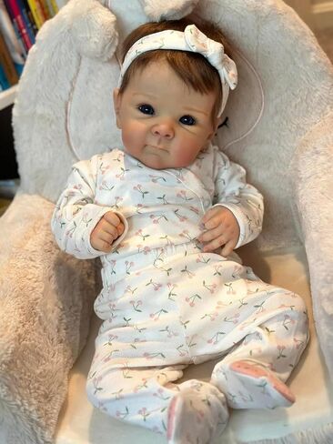 Zero Pam Lifelike Reborn Baby Dolls Girl 18 inch Realistic Reborn Dolls Soft Silicone Full Body Anatomically Correct Baby Doll with Real Hair Real Life Preemie Baby Dolls with Accessories in Kuwait