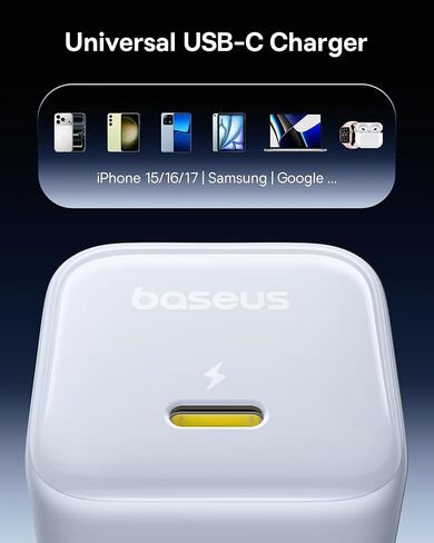 BASEUS 45W Charger ، PICOGO C1 USB C Charger Block Charging Fast Charging ، Type Type C Wall Charger for iPhone16/15/14/13/20 in Kuwait
