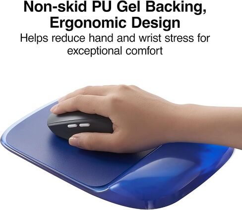 Staples 24339938 Mouse Pad with Gel Wrist Rest Black Crystal in Saudi Arabia