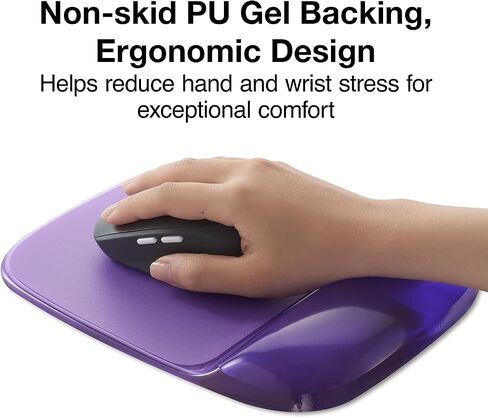 Staples 24339938 Mouse Pad with Gel Wrist Rest Black Crystal in Saudi Arabia