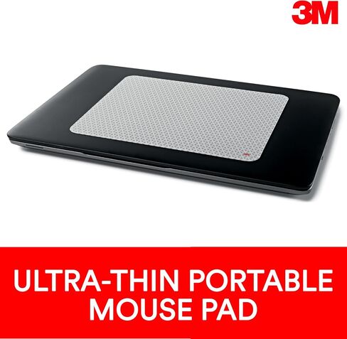 3M Precise Mouse Pad with Repositionable Adhesive Backing, Battery Saving Design, 8.5 x 7 Inch (MP200PS) in Saudi Arabia