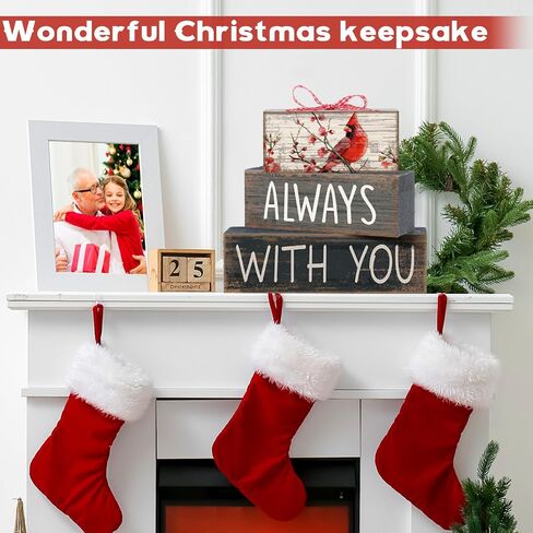 4 Pcs Bible Verse Wooden Sign Inspirational Christian Table Decor Cardinal Bird Rustic Farmhouse Trust Block Sign Gifts for Pastor Christian Mother Day Decor(White,Pray) in Saudi Arabia