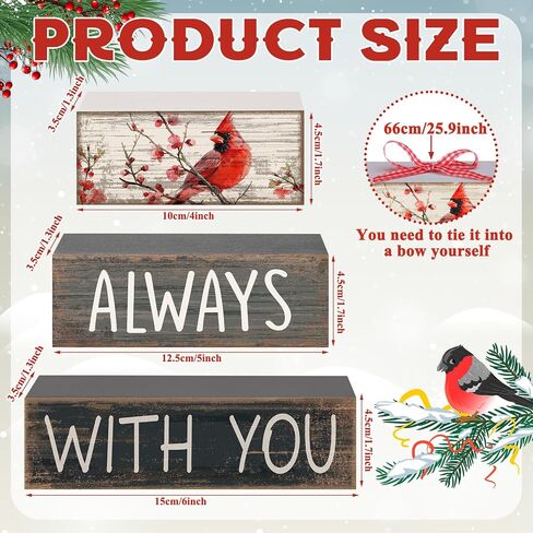 4 Pcs Bible Verse Wooden Sign Inspirational Christian Table Decor Cardinal Bird Rustic Farmhouse Trust Block Sign Gifts for Pastor Christian Mother Day Decor(White,Pray) in Saudi Arabia