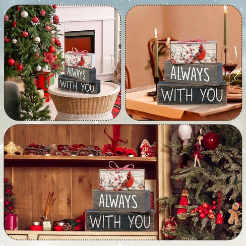 4 Pcs Bible Verse Wooden Sign Inspirational Christian Table Decor Cardinal Bird Rustic Farmhouse Trust Block Sign Gifts for Pastor Christian Mother Day Decor(White,Pray) in Saudi Arabia