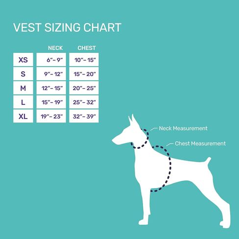 Bundle - 5 in. Anxiety Treatment Device for Dogs with Convenience Vest (XS) in Saudi Arabia