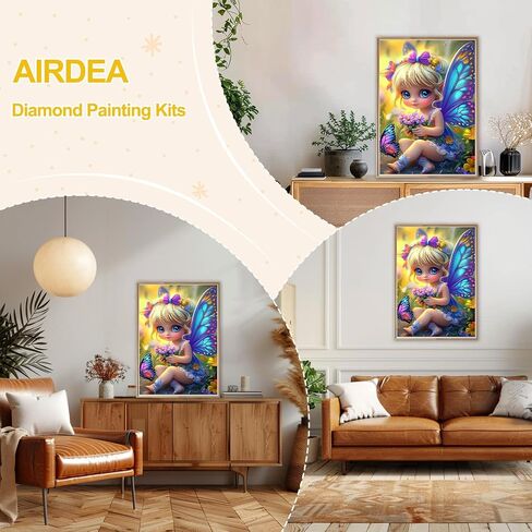 AIRDEA Diamond Art Paintings Kits for Adults,House Diamond Art Kits for Adults,12x16 Inch DIY Diamond Art Paintings Kits Lighthouse,Seaside Diamond Art Painting Set for Beginner in Saudi Arabia