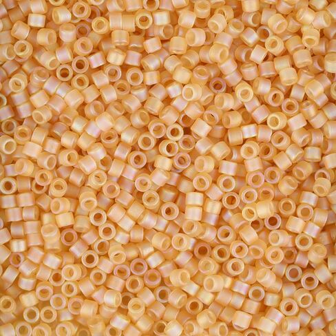 Orange Opaque (DB722) Delica Myiuki 11/0 Bead Bead 7.2 غرام أنبوب تقريبًا 1400 حبات in Saudi Arabia