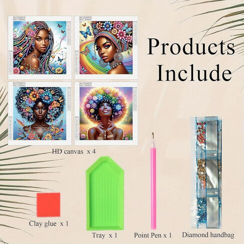 4pcs Diamond Art Painting Kit- Sun Moon Elves, 5D Special Shape Crystal Artificial Diamond Partial Mosaic Handicraft for Beginners, Suitable for Home, Party Decoration, Creative Home Decoration Gifts in Saudi Arabia