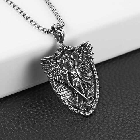Hzman Saint Michael قلادة رئيس الملائكة للرجال in Saudi Arabia