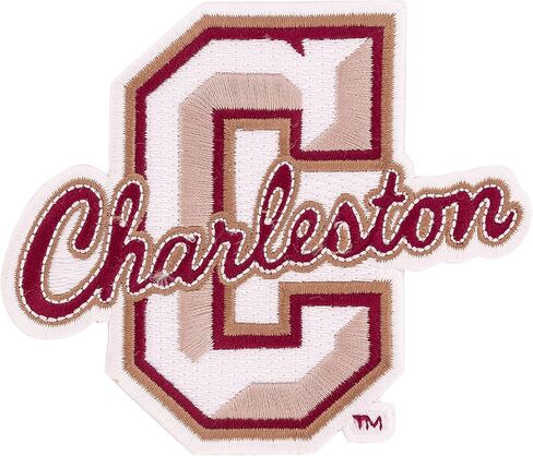 Desert Cactus College of Charleston Patch – Embroidered Iron On/Sew On Applique for Blazers, Jackets, Backpacks, Bags, Hats & Tactical Gear – Charleston Cougars (Patch - Design A) in Saudi Arabia