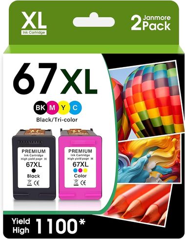 664XL Ink Cartridge Black and Color Combo Pack Compatible for HP Ink 664XL 664 Ink Cartridges Work for DeskJet Ink Advantage 1115 2135 2138 2675 3635 3775 3636 3638 4535 Printer Ink (2Packs) in Saudi Arabia