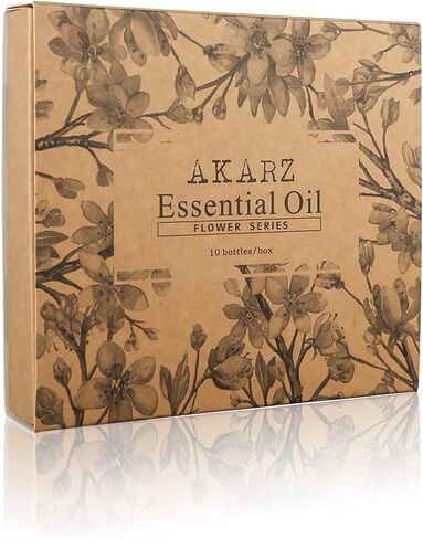 سلسلة زهرة 10x10ml مجموعة الزيوت الأساسية لافندر لافندر ياسمين روز ylang neroli frangipani لوتس peony Osmanthus piolet assental حزمة من 10 لناشر ، التدليك ، العطرية. in Kuwait