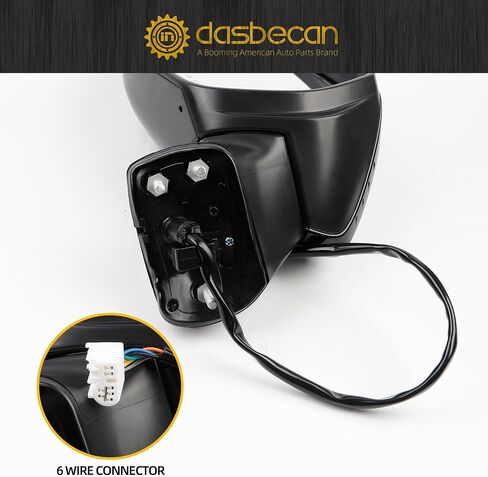 Dasbecan Passenger Side Door Mirror White Compatible with 2020-2025 Toyota Corolla SE& SE Heated w/Turn Signal Nightshade Right RearView Mirror Assembly Manual Fold Power Adjustment 6PINS #87910-12F80 in Saudi Arabia