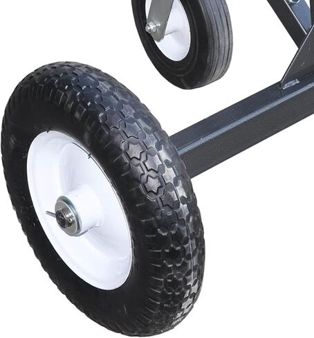 Tow Tuff Trailer Dolly W/ 12 "إطارات خالية من المسطحة وعجلة Caster Caster ، 800 رطل ، أسود-16.5" إلى 25.5 "ارتفاع قابل للتعديل ، بناء الفولاذ ، اللمسات النهائية للمسحوق ، يناسب 1 7/8" مقرن in Kuwait