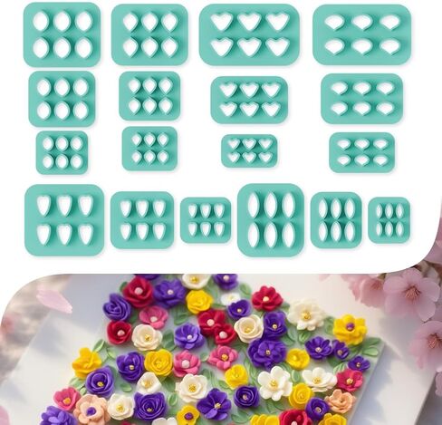 Beinkmake 15pcs Boho Raffia Polymer Clay Clay Clay Clay Macrame Clay Clay Conters Conters Cutter Polymer Clay Cutter لأقراط المجوهر in Saudi Arabia