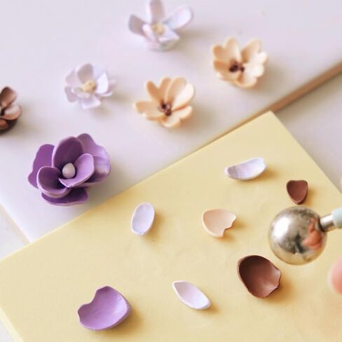 Beinkmake 15pcs Boho Raffia Polymer Clay Clay Clay Clay Macrame Clay Clay Conters Conters Cutter Polymer Clay Cutter لأقراط المجوهر in Saudi Arabia