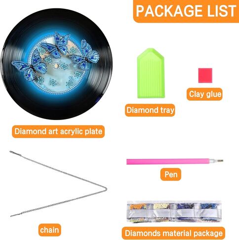 Ginfonr Diamond Painting Kits Hanging Pendant, Owl Sun Catcher for Front Door Sign, Rhinestone Landscapes Summer Porch Decor for Outdoor, Double Sided Hanging Kits for Garden Window (8 x 8 inch) in Saudi Arabia