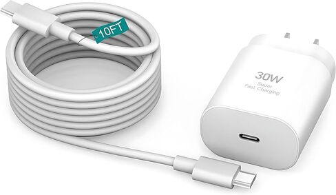 iPhone 16 15 Charger Fast Charging Type C 30W iPhone 16 15 Pro Max Charger Block 2PACK USB C 10FT Long Cable Cord for iPhone 16/16Pro Max/15/15Pro Max/15 Plus/iPad Pro Android Phone S24 S25Ultra in Saudi Arabia