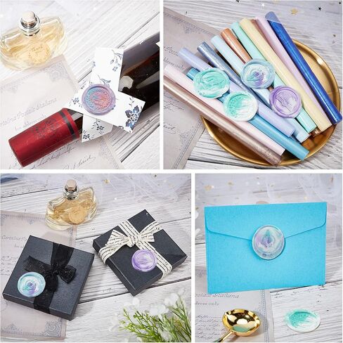 CRASPIRE Book Wax Seal Stamp Moon Retro Wood Handle 25mm Removable Brass Head for Party Invitation Envelope Greeting Card Wine Bottle Decoration in Saudi Arabia