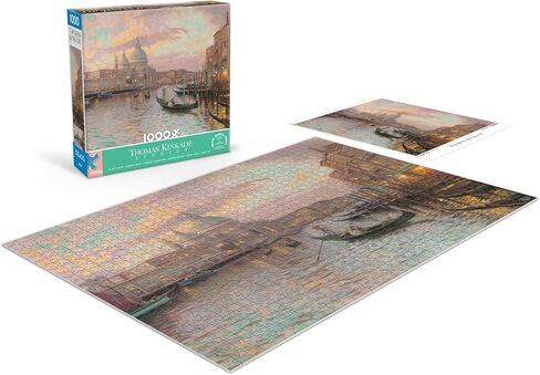 Ceaco - Large Piece Jigsaw Puzzle- Thomas Kinkade - Gingerbread Cottage - Relaxing and Fun Activity for Adults in Saudi Arabia