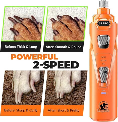 Dog Nail Trimmers with 3 Grinding Wheels Pet Dog Nail Clipper Kit for Large Medium Dogs Cats Small Animal Nail Care Carbon-Black in Saudi Arabia